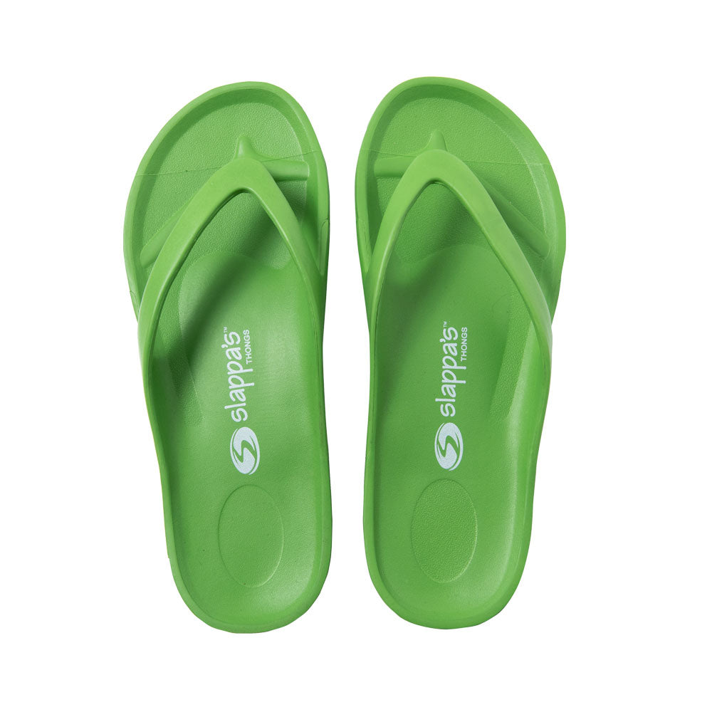 Slappa's Arch Support Thongs - Green