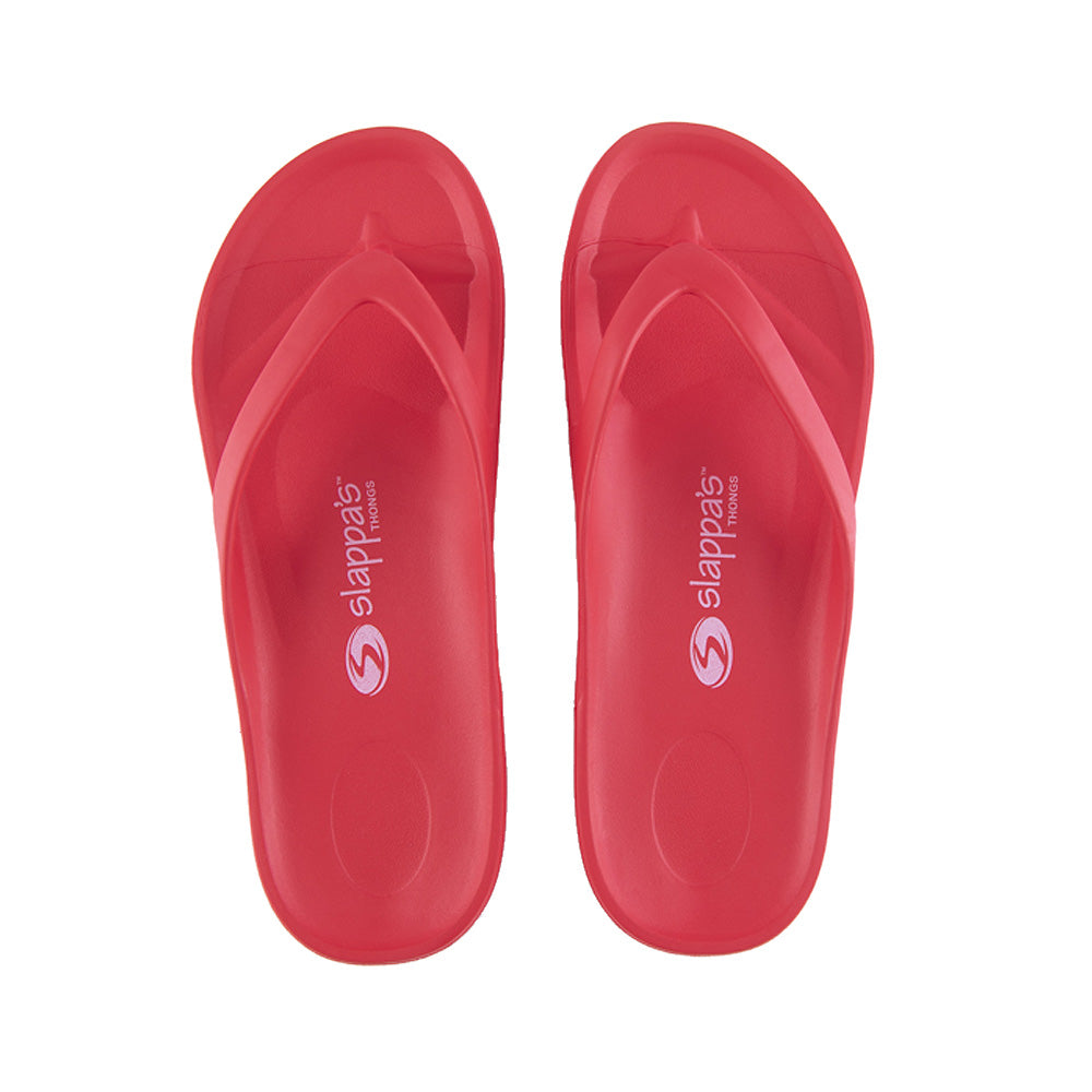 Slappa's Arch Support Thongs - Red