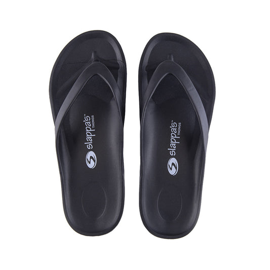 Slappa's Arch Support Thongs - Black