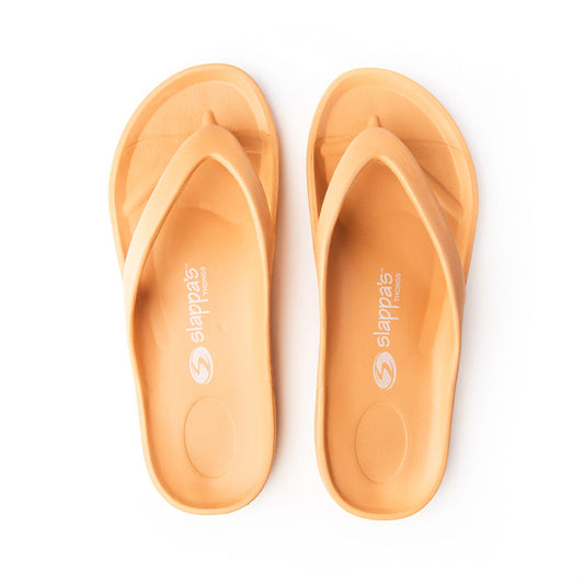 Slappa's Arch Support Thongs - Gold Beige